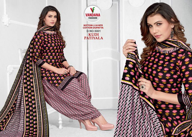 Vandana Kudi Patiyala 5 Casual Wear Heavy Wholesale Dress Material Collection